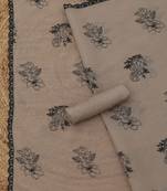 embroidered  cotton unstitched dress material