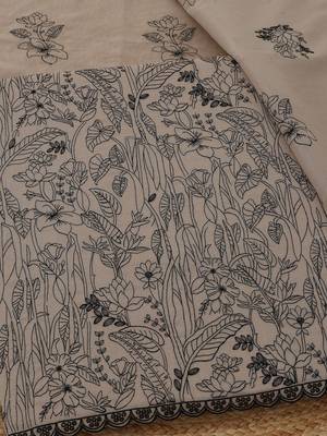 embroidered  cotton unstitched dress material 3