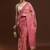 Pink woven design saree with blouse