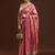 Pink woven design saree with blouse