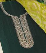 floral embroidered sequinned unstitched dress material