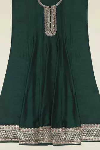 floral embroidered sequinned unstitched dress material