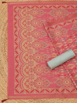 printed art silk unstitched dress material 2