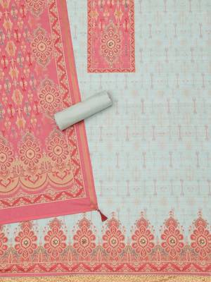 printed art silk unstitched dress material 5