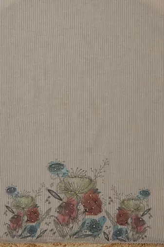 printed linen unstitched dress material