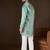 Men’s turquoise blue silk blend kurta with solid zari embroidered | trendy ethnic wear for festive, wedding & party