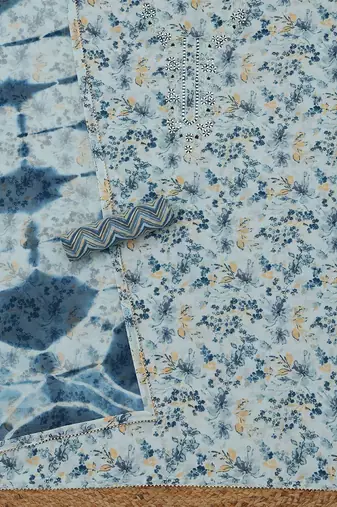 floral printed unstitched dress material