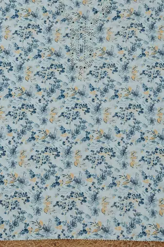 floral printed unstitched dress material