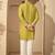 Men’s olive silk blend kurta with solid zari embroidered | trendy ethnic wear for festive, wedding & party occasions