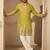 Men’s olive silk blend kurta with solid zari embroidered | trendy ethnic wear for festive, wedding & party occasions