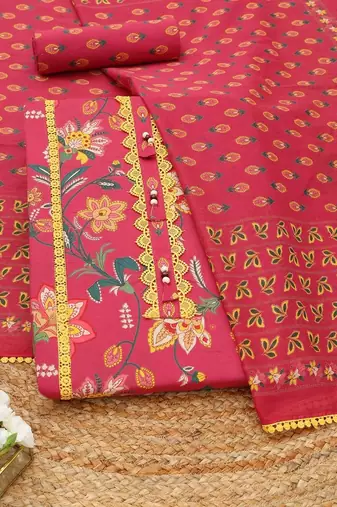 printed unstitched dress material