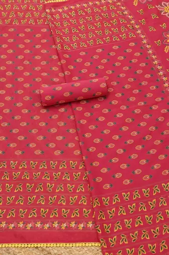 printed unstitched dress material