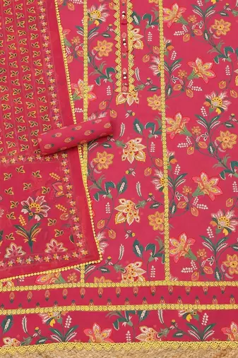 printed unstitched dress material