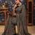 Black sequined georgette sarees