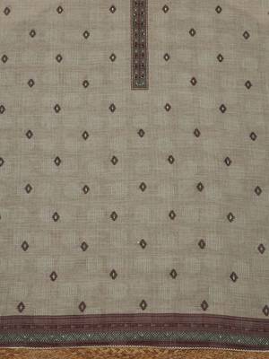 printed linen unstitched dress material 4