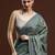 Green woven design saree with blouse