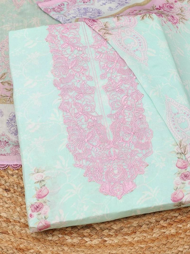printed unstitched dress material