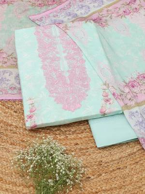 printed unstitched dress material 2