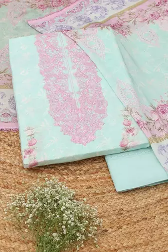 printed unstitched dress material