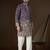 Men’s violet georgette kurta with solid sequins embroidered | trendy ethnic wear for festive, wedding & party occasions