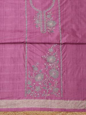 embroidered unstitched dress material 5
