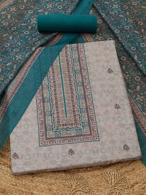 printed art silk unstitched dress material 1