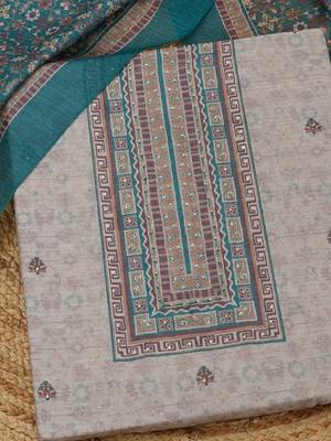 printed art silk unstitched dress material 2
