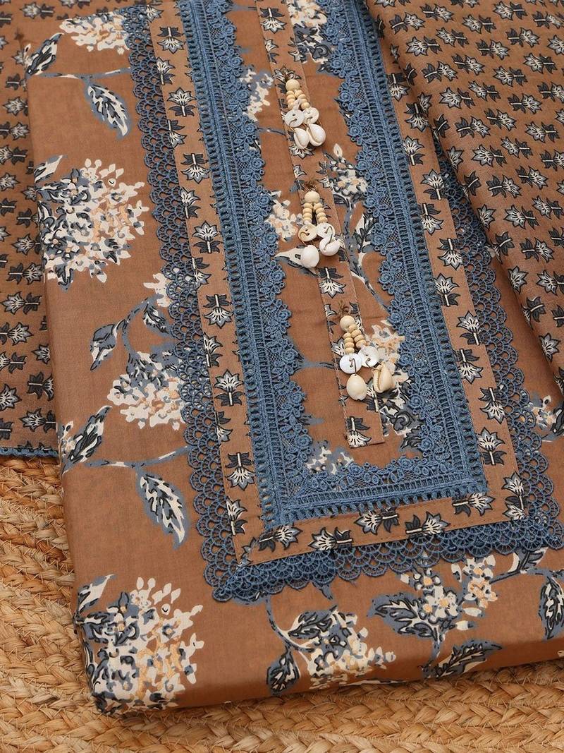 printed unstitched dress material