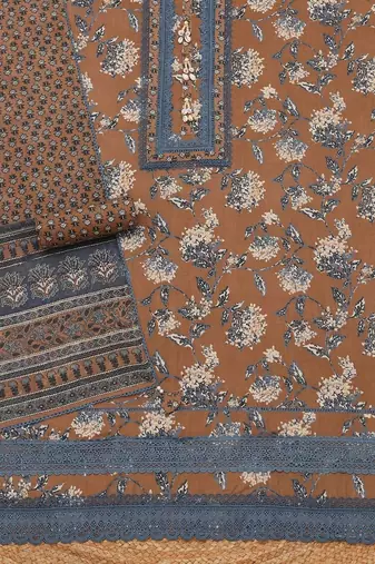 printed unstitched dress material