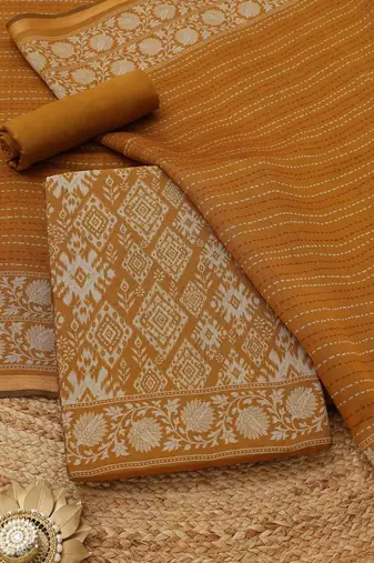 printed unstitched dress material