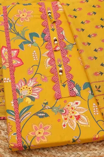 printed unstitched dress material