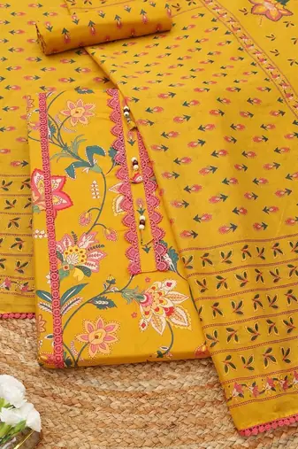 printed unstitched dress material