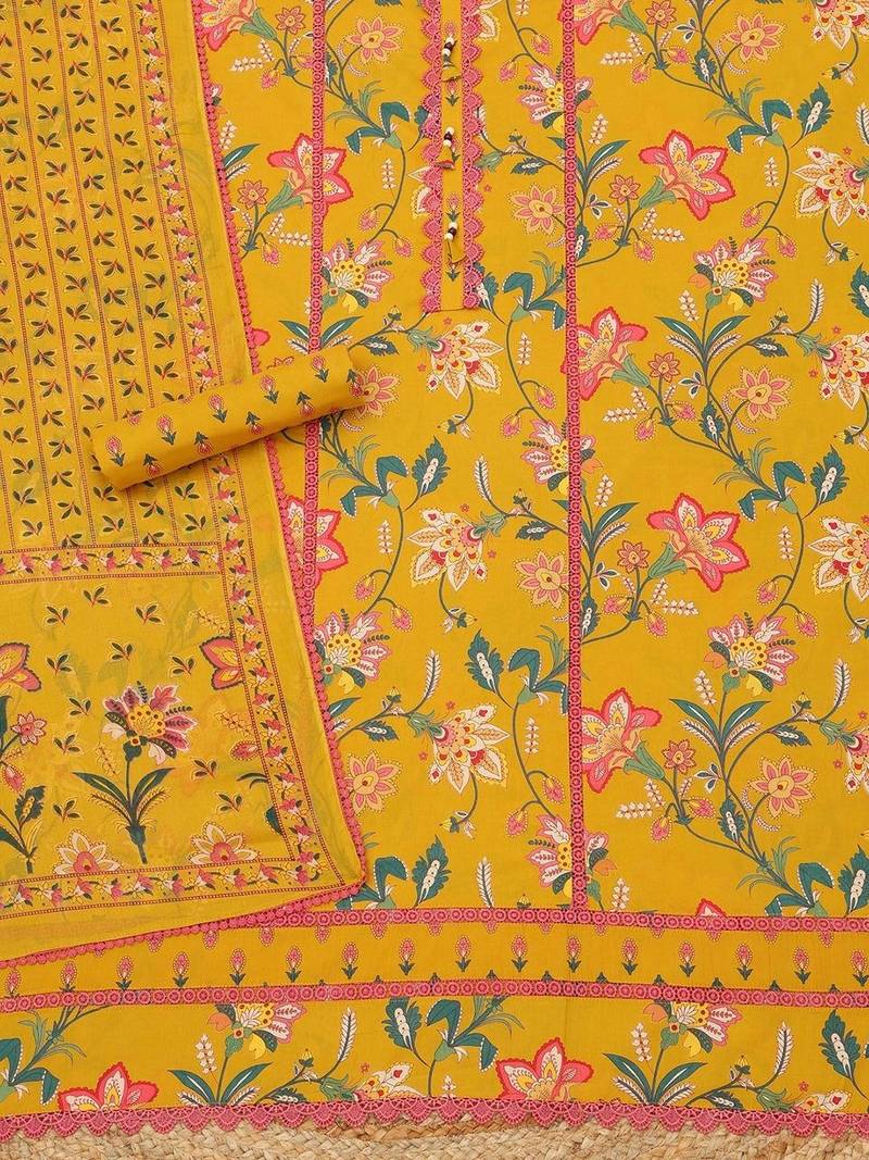 printed unstitched dress material