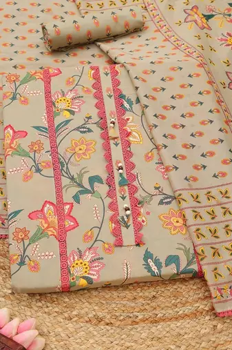 printed unstitched dress material