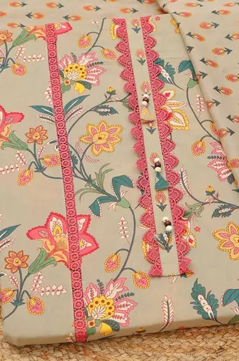 printed unstitched dress material