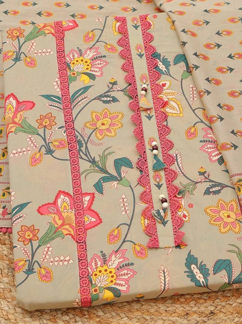 printed unstitched dress material