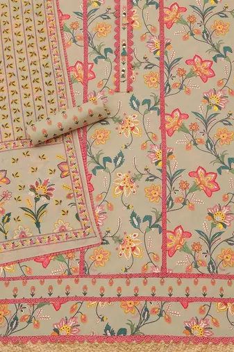 printed unstitched dress material