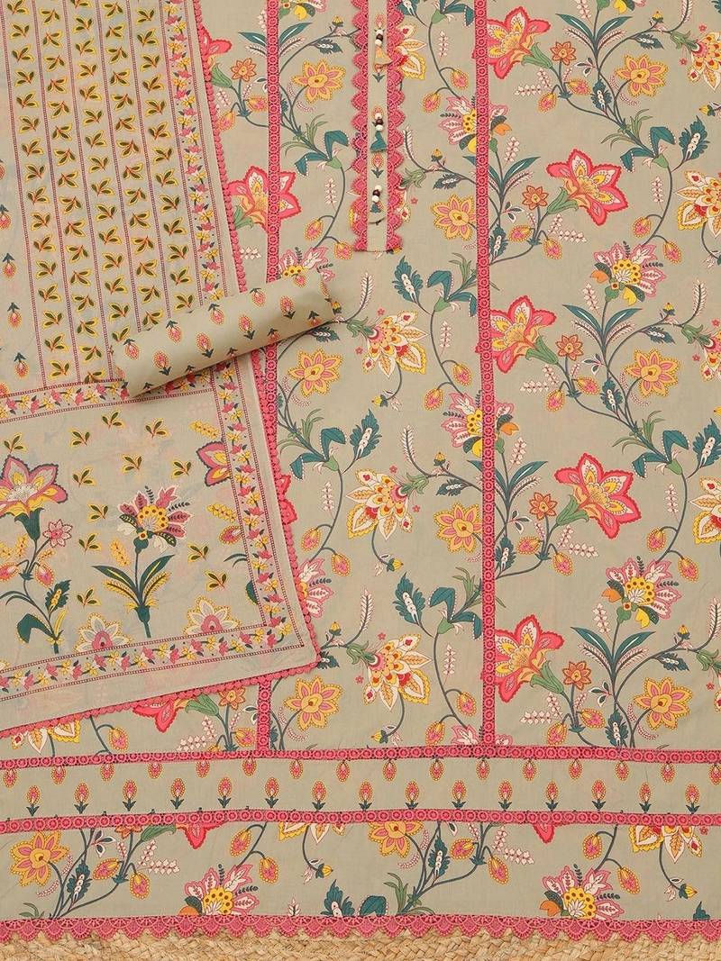 printed unstitched dress material