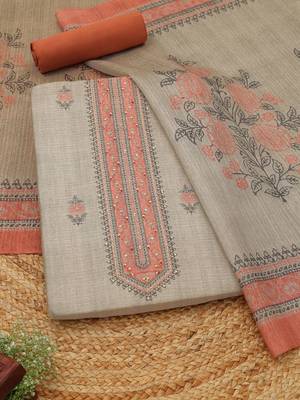 printed art silk unstitched dress material 1