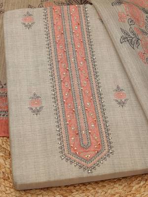 printed art silk unstitched dress material 2