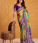 Green dyed tussar sarees blouse piece