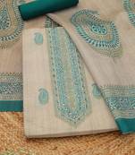printed art silk unstitched dress material