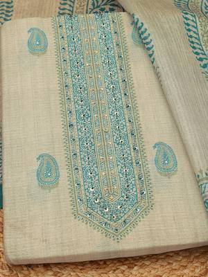 printed art silk unstitched dress material 2