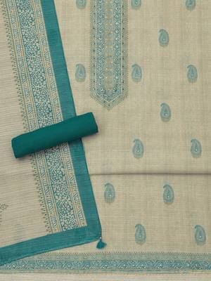 printed art silk unstitched dress material 5