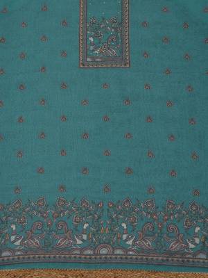 printed linen unstitched dress material 5