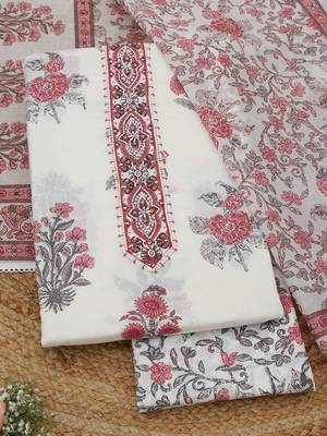 printed unstitched dress material 1