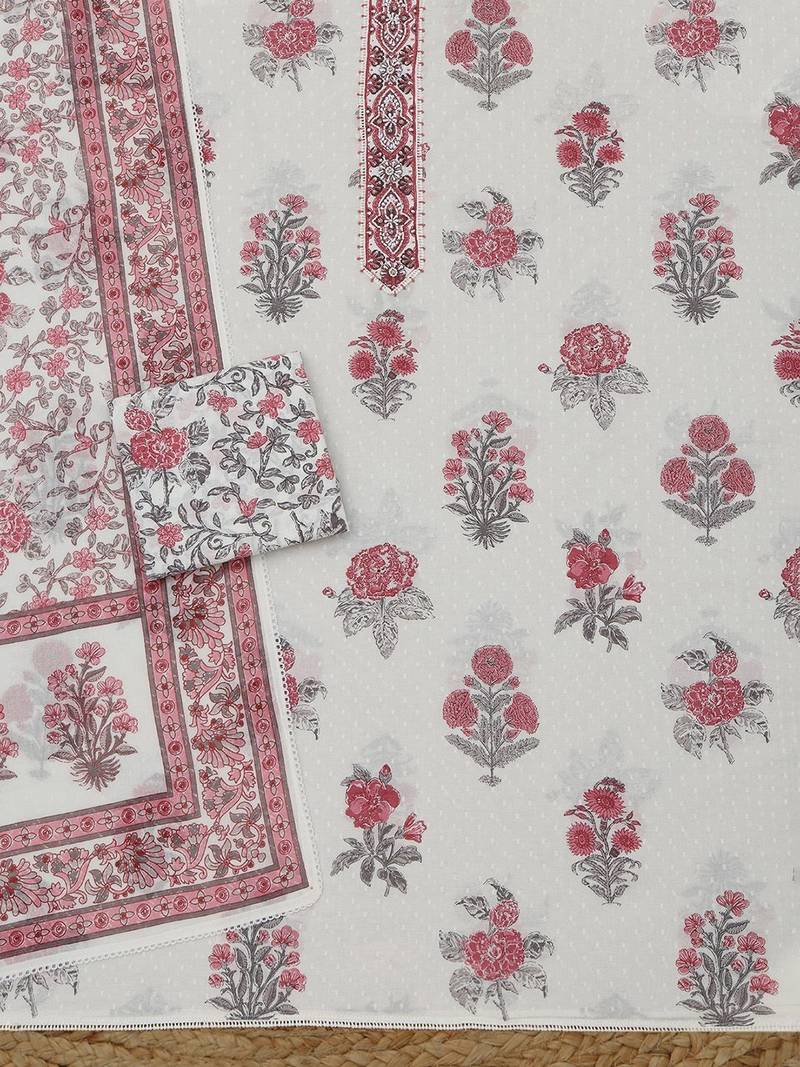 printed unstitched dress material