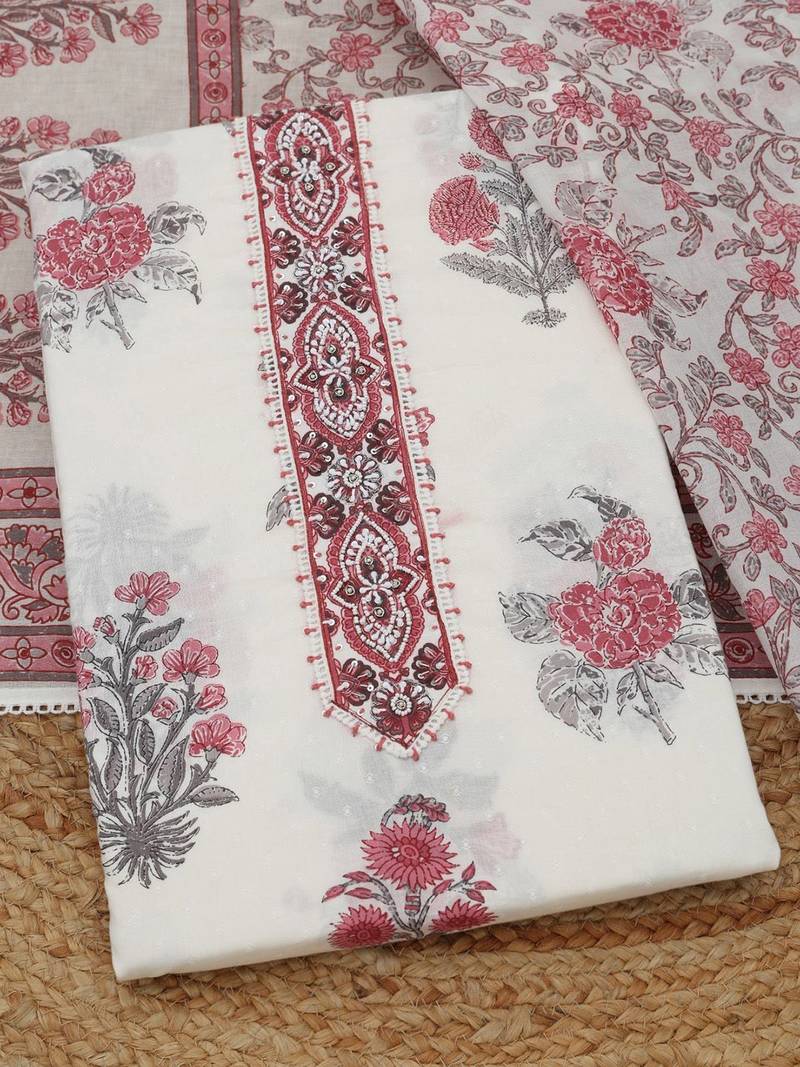 printed unstitched dress material