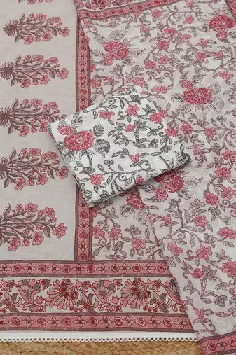 printed unstitched dress material