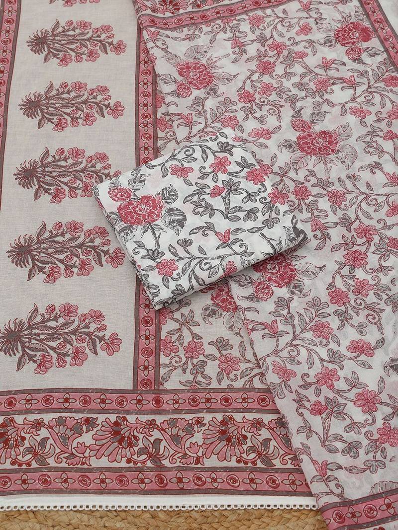 printed unstitched dress material